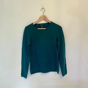 Lord & Taylor Emerald Cashmere Crewneck Sweater